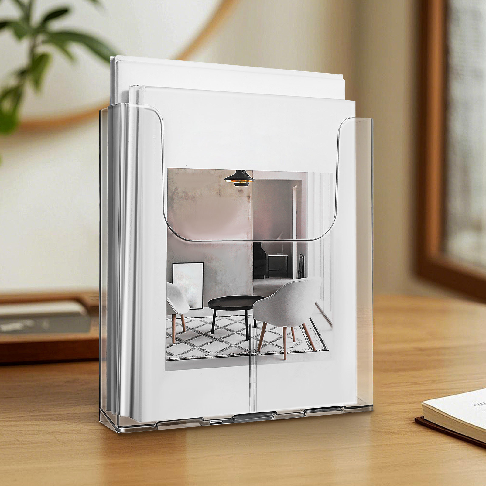 4Pcs Acrylic Wall Mounted Docu - огляд і ціна Document Holder Stand