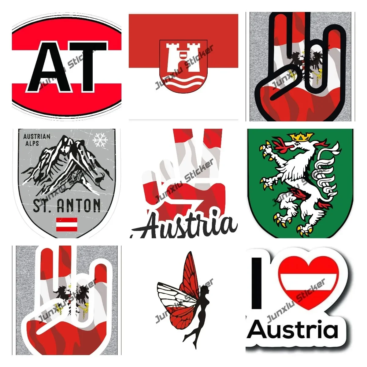 Creative Austria Flag Car Deca - огляд і ціна Home Office Logo