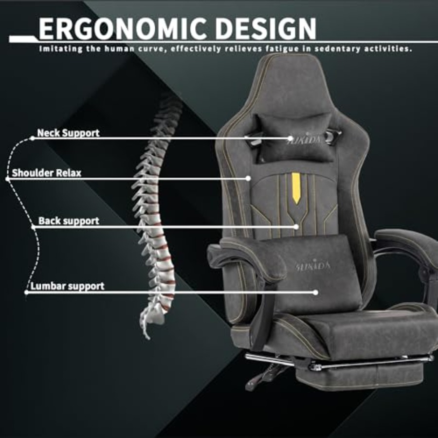 Gaming chair with footrest for - огляд і ціна Ergonomic Office Chair