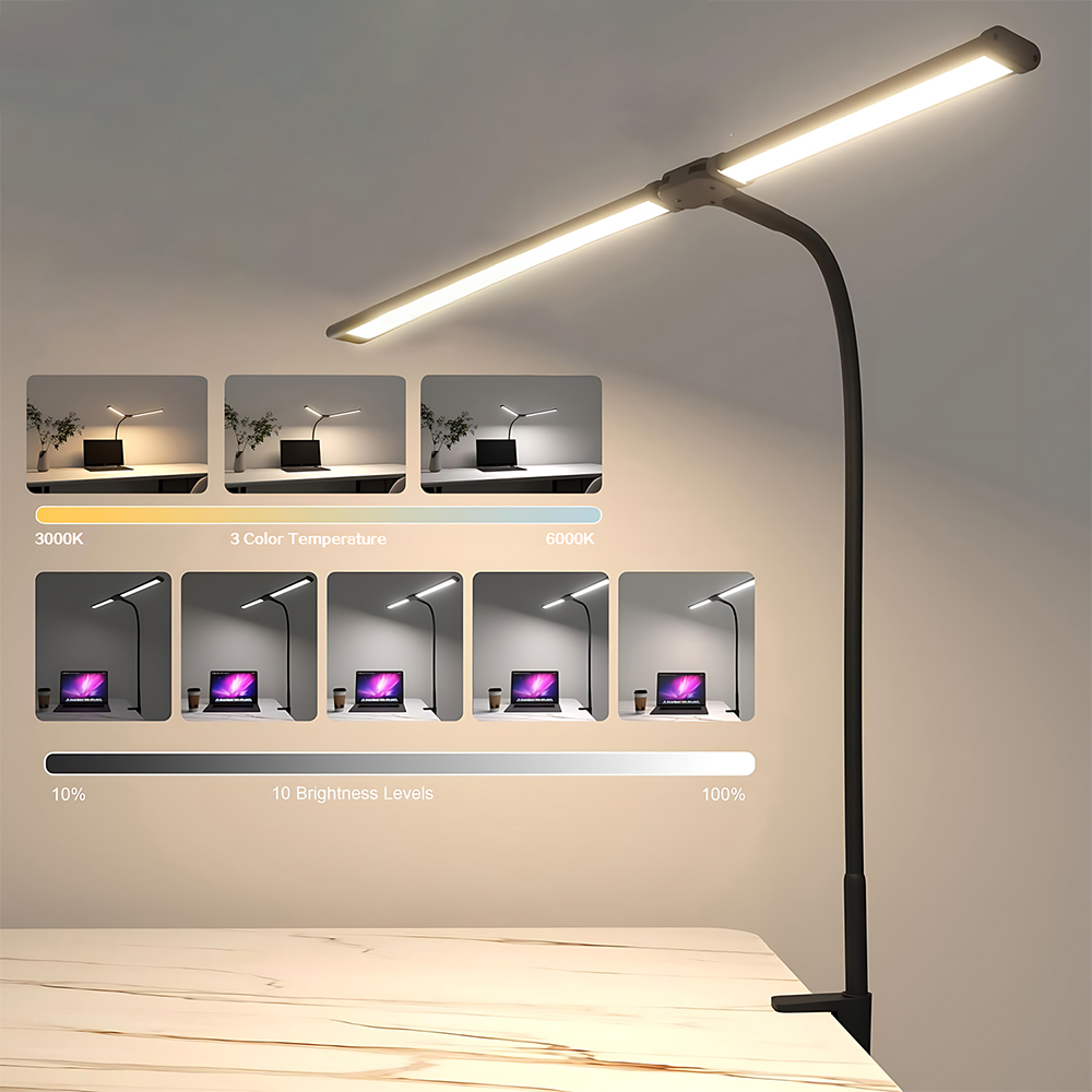 Double Head LED Desk Lamp with - огляд і ціна Home Office Work Table